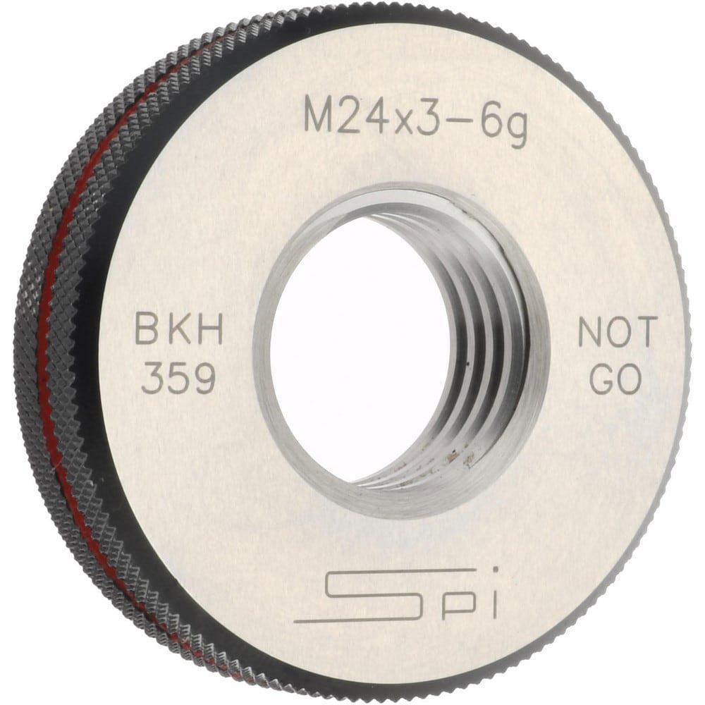 Threaded Ring Gage: M24 x 3.00 Thread, Metric, Class 6G, No Go