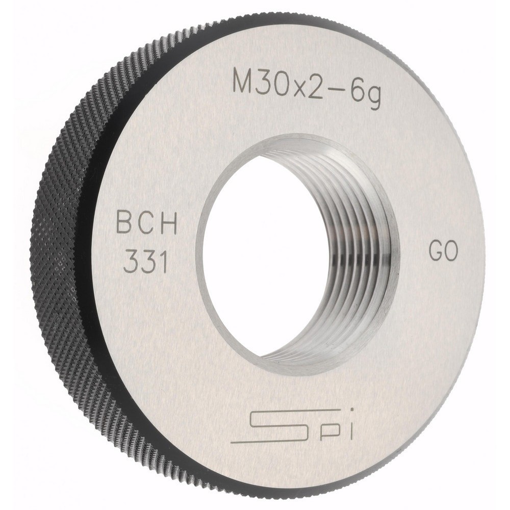 Threaded Ring Gage: M30 x 2.00 Thread, Metric, Class 6G, Go