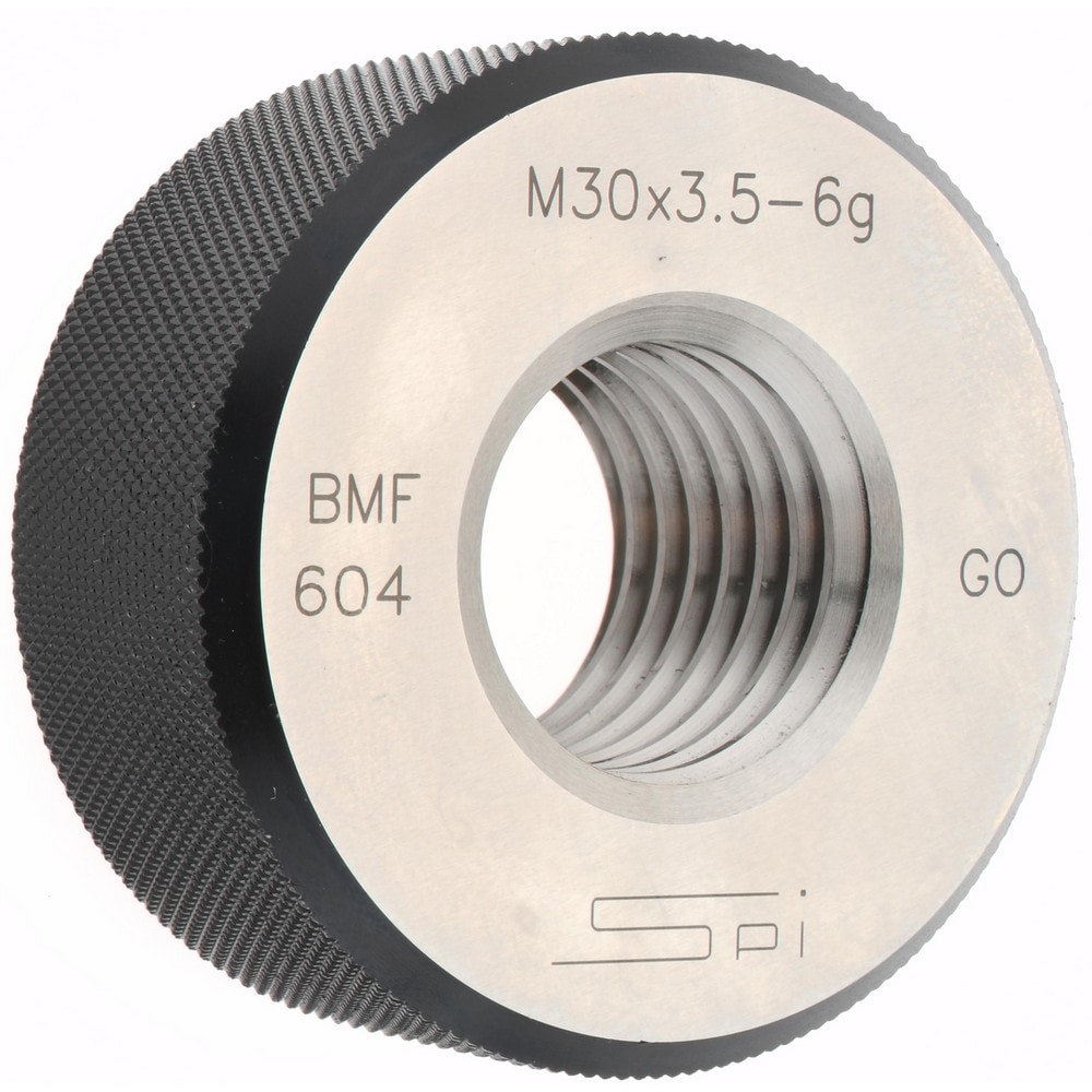 Threaded Ring Gage: M30 x 3.50 Thread, Metric, Class 6G, Go