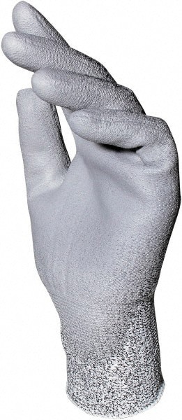 Cut, Puncture & Abrasive-Resistant Gloves: Size L, ANSI Cut A2, ANSI Puncture 2, Polyurethane, Dyneema