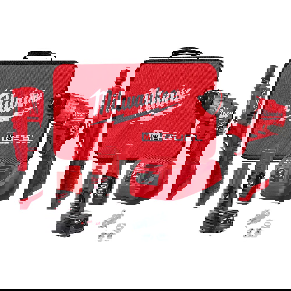 Cordless Tool Combination Kits; Kit Type: 12 Volt Cordless Tool Combination; Drill/Driver ; Voltage: 12.00 ; Batteries Included: Yes ; Battery Chemistry: Lithium-ion ; Battery Series: M12 ; Battery Capacity: 4Ah