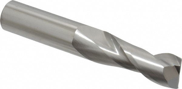 Square End Mill: 5/8'' Dia, 1-5/8'' LOC, 5/8'' Shank Dia, 3-3/4'' OAL, 2 Flutes, Solid Carbide