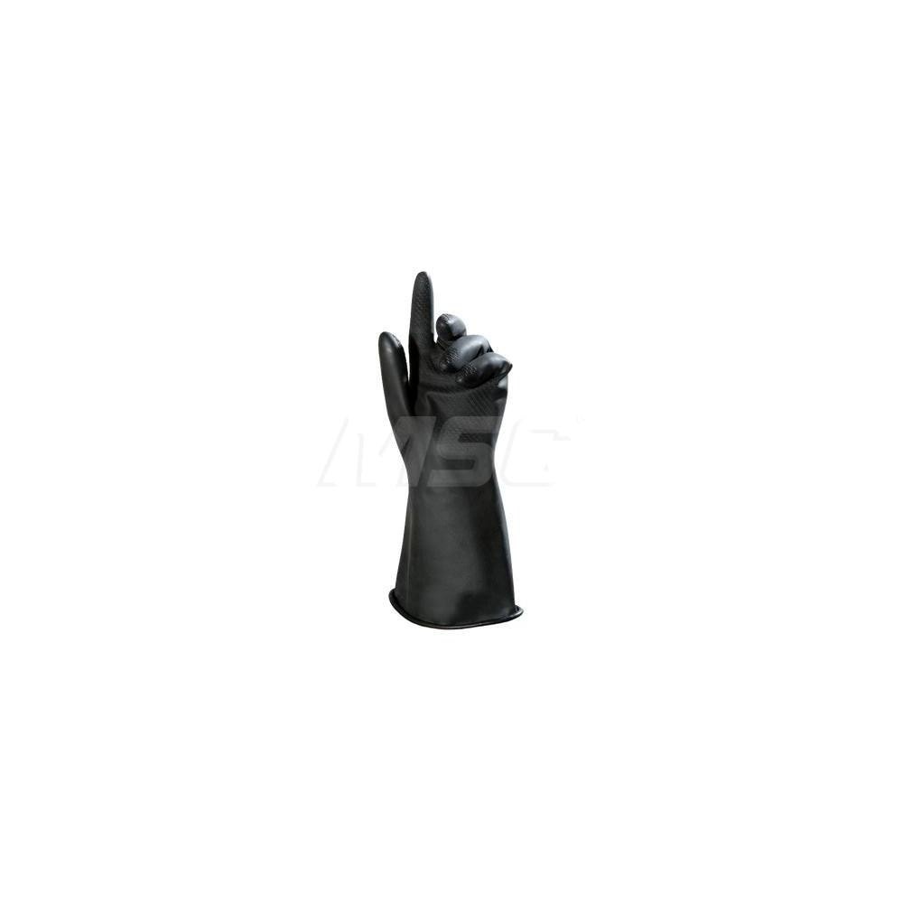 Chemical Resistant Gloves: 20 mil Thick, Butyl, Supported, Type A Chemical-Resistant