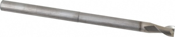Square End Mill: 1/4'' Dia, 3/8'' LOC, 1/4'' Shank Dia, 4'' OAL, 2 Flutes, Solid Carbide
