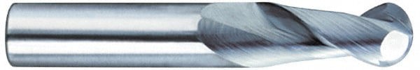 Square End Mill: 1/2'' Dia, 5/8'' LOC, 1/2'' Shank Dia, 6'' OAL, 2 Flutes, Solid Carbide