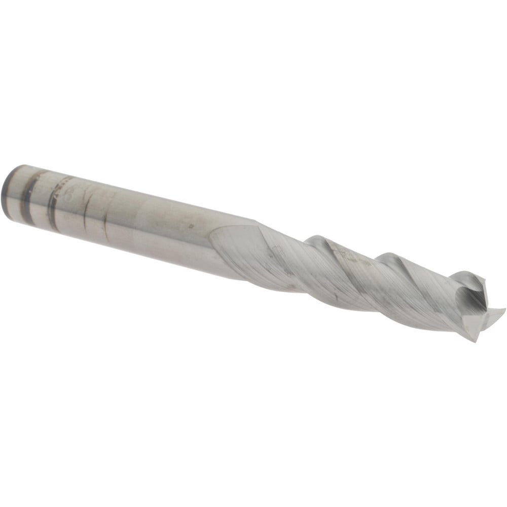 Square End Mill: 3/8'' Dia, 1-1/2'' LOC,