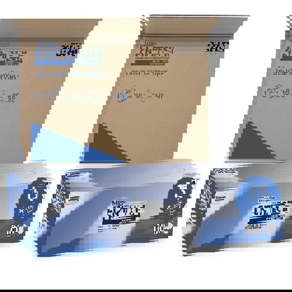 Science Kimwipes Delicate Task Wipers (34743), White, 3-Ply