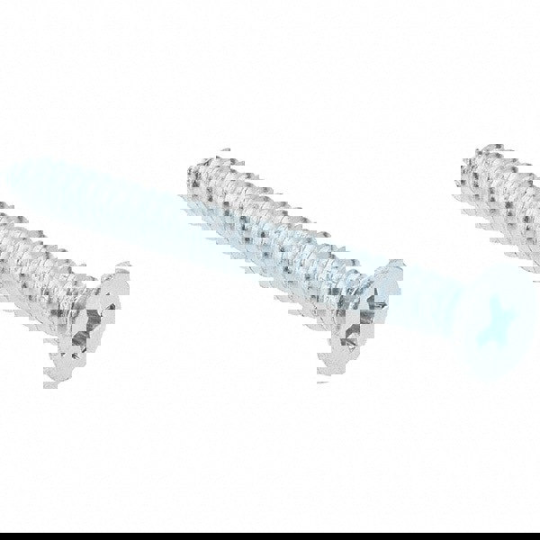 Sheet Metal Screw: #10, Flat Head, Phill