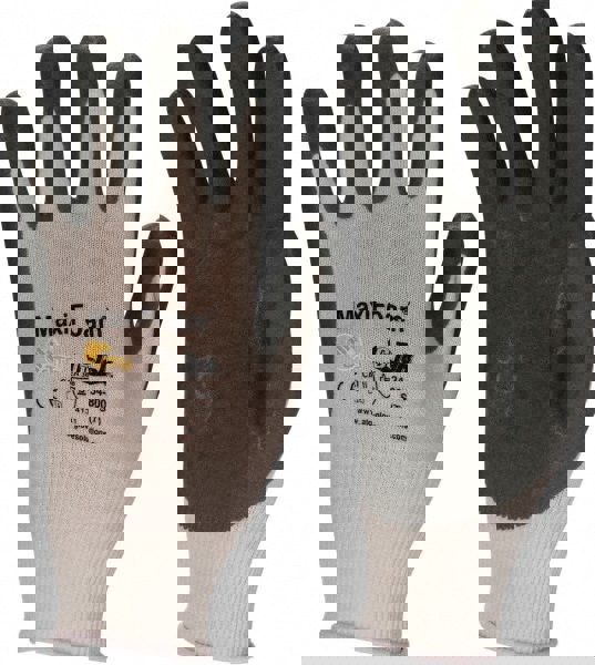 General Purpose Work Gloves: Small, Nitrile Coated, Nylon