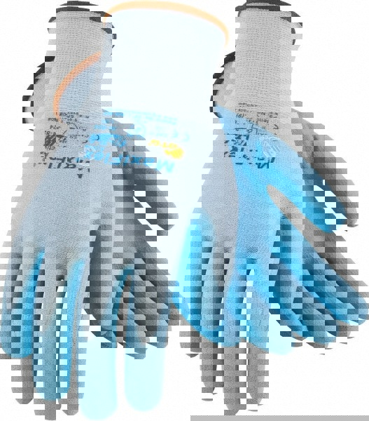 Size M (8) Nitrile Coated Nylon General Protection Work Gloves