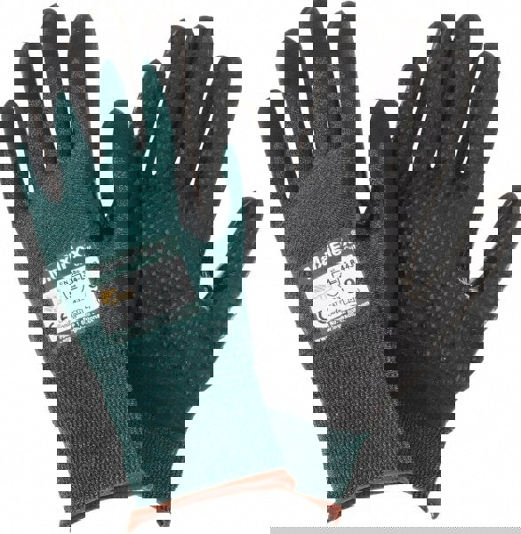 Cut-Resistant Gloves: Size Large, ANSI Cut A2, Nitrile, Series 34-8443