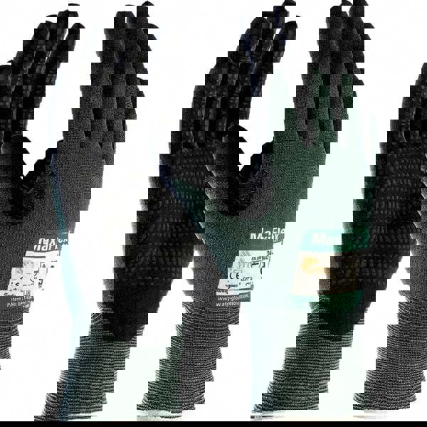 Cut-Resistant Gloves: Size X-Small, ANSI Cut A2, ANSI Puncture 1, Nitrile, Series 34-8443