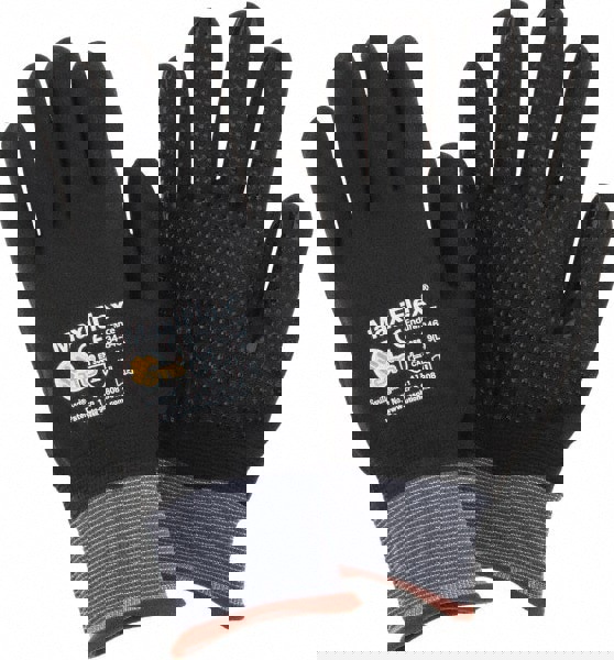 General Purpose Work Gloves: Large, Nitrile Coated, Nylon