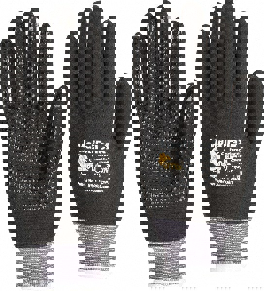 General Purpose Work Gloves: Small, Nitrile Coated, Nylon