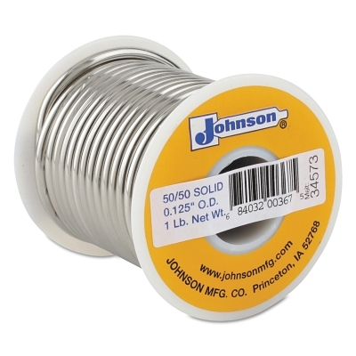 HA 50/50 SOLID 1/8X1# SOLDER