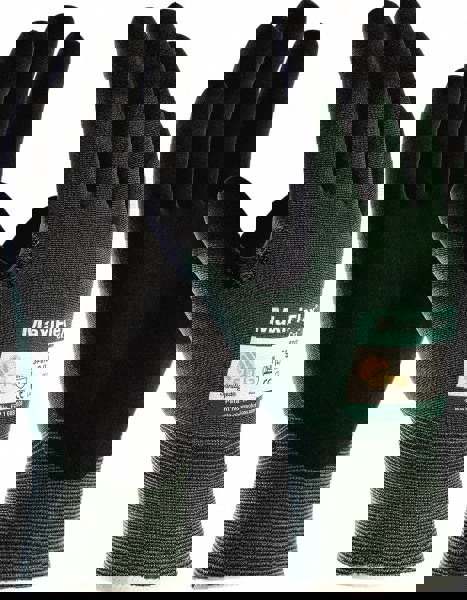 Cut, Puncture & Abrasive-Resistant Gloves: Size 3XL, ANSI Cut A2, ANSI Puncture 1, Nitrile, Nylon & Spandex