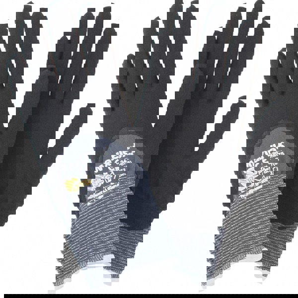 General Purpose Work Gloves: Small, Nitrile Coated, Polyethylene Blend