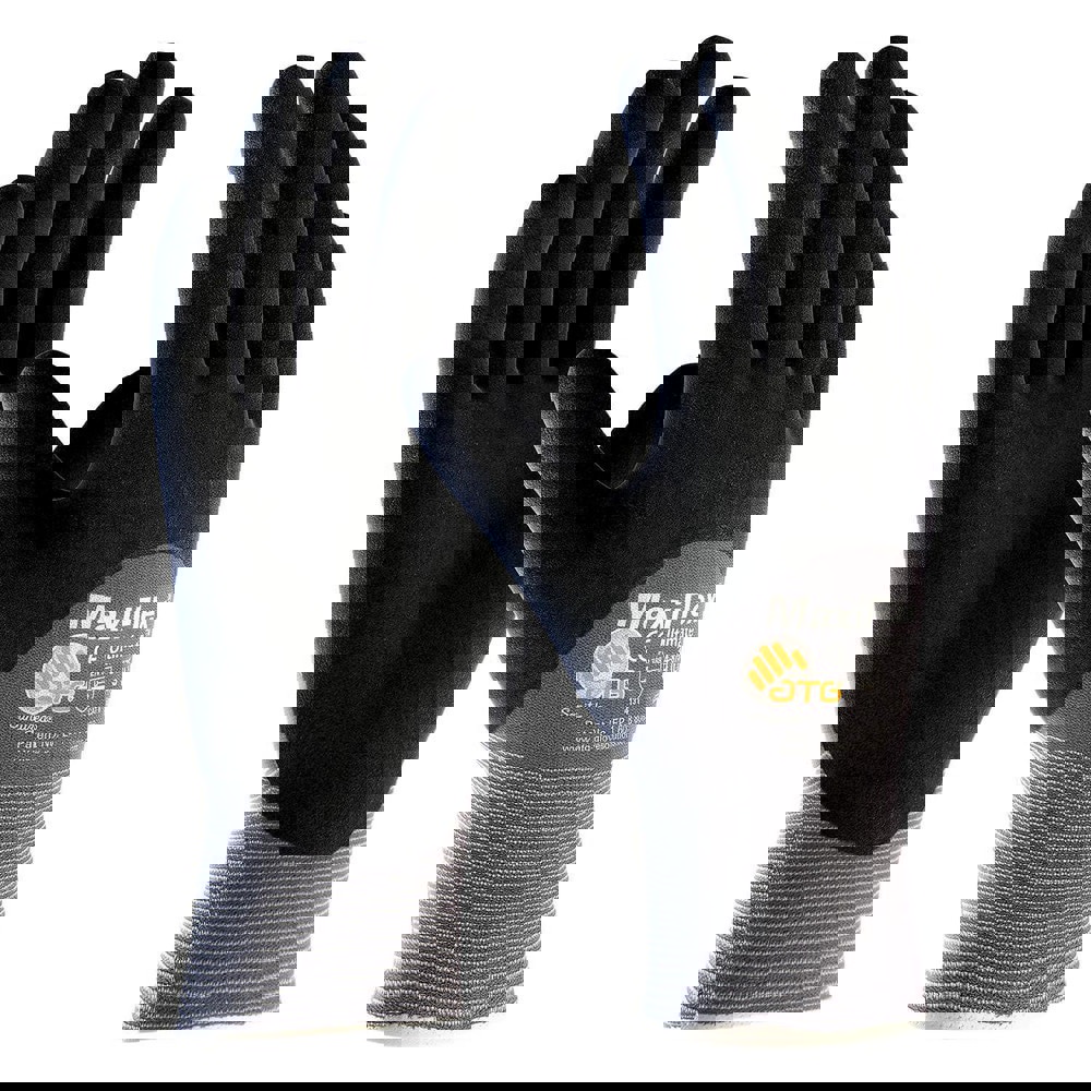 General Purpose Work Gloves: 2X-Small, Nitrile Coated, Nylon