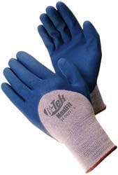 Work Gloves: G-Tek 34-9025, Size Large, Micro-Foam Nitrile-Coated Cotton & Nylon, General Purpose