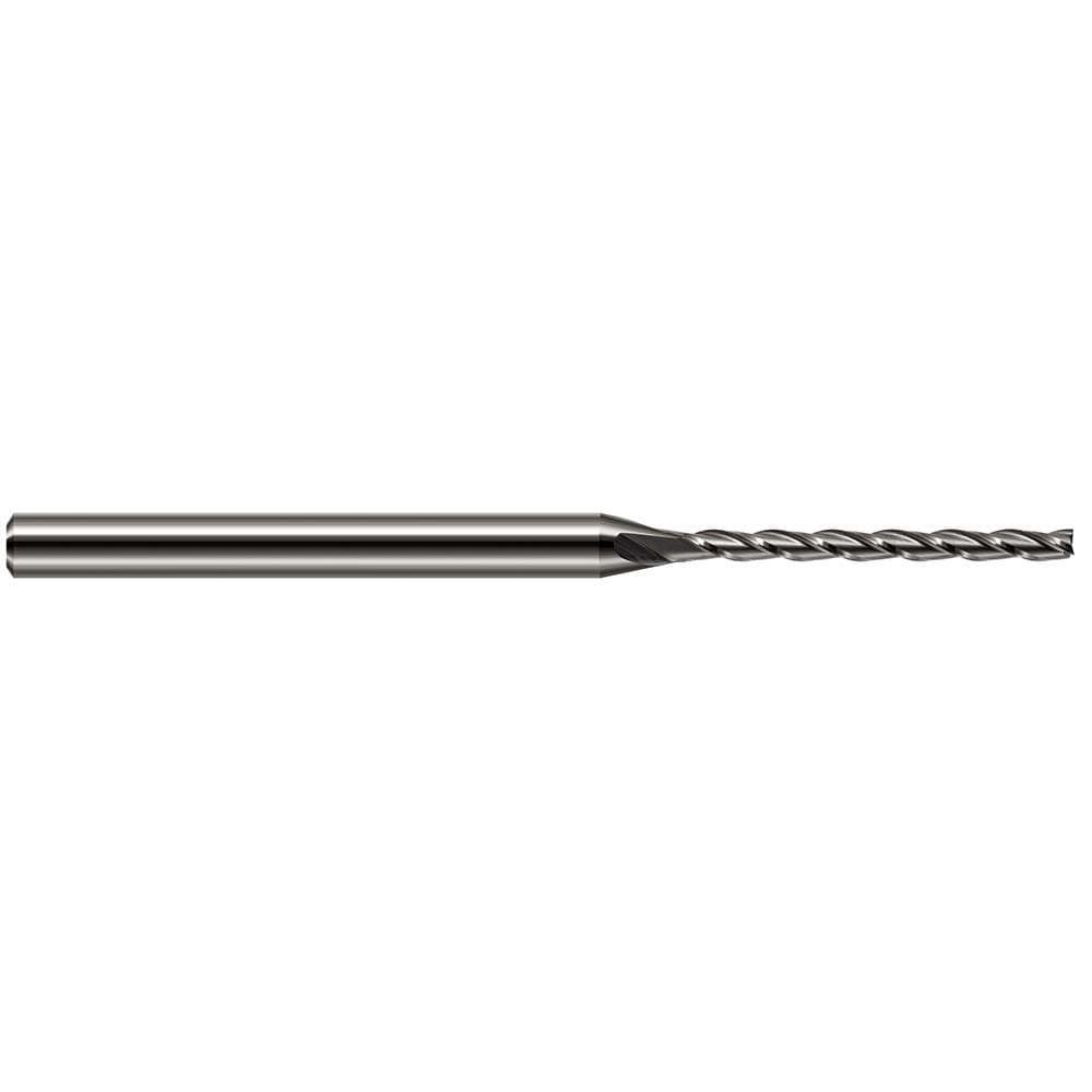 Square End Mill: 5/64'' Dia, 0.96'' LOC, 1/8'' Shank Dia, 2-1/2'' OAL, 3 Flutes, Solid Carbide