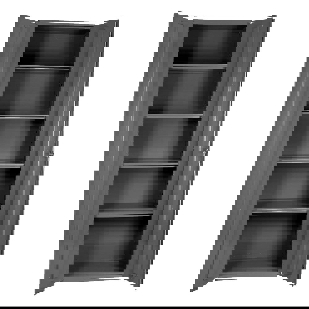 4 SHELF LOCKING STORAGE CABINET