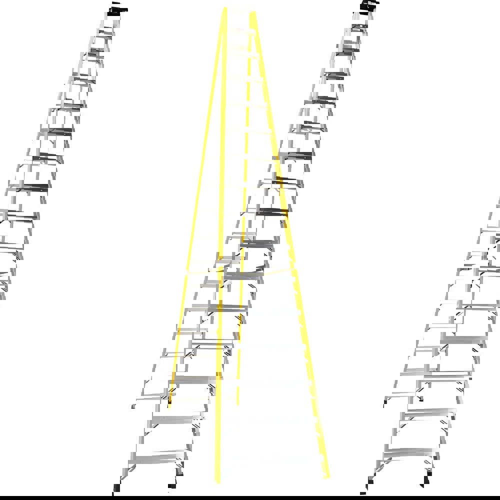 9-Step Fiberglass Step Ladder: Type IA, 16' High