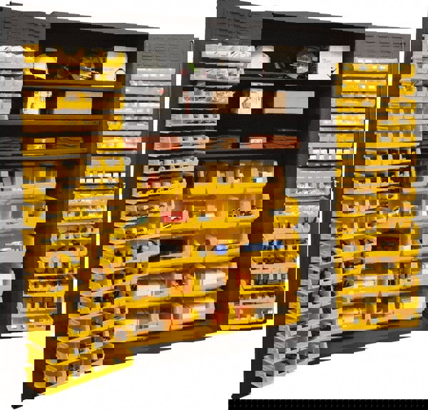 Bin Flush Door Lockable Storage & Welded Steel Storage Cabinet: 48