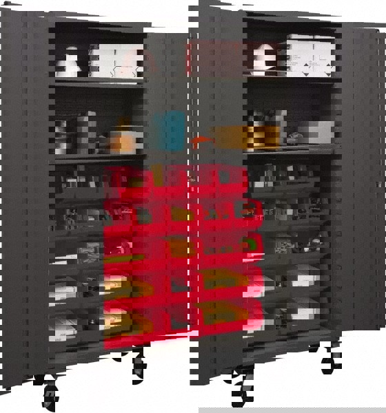 Combination Mobile Steel Storage Cabinet: 48