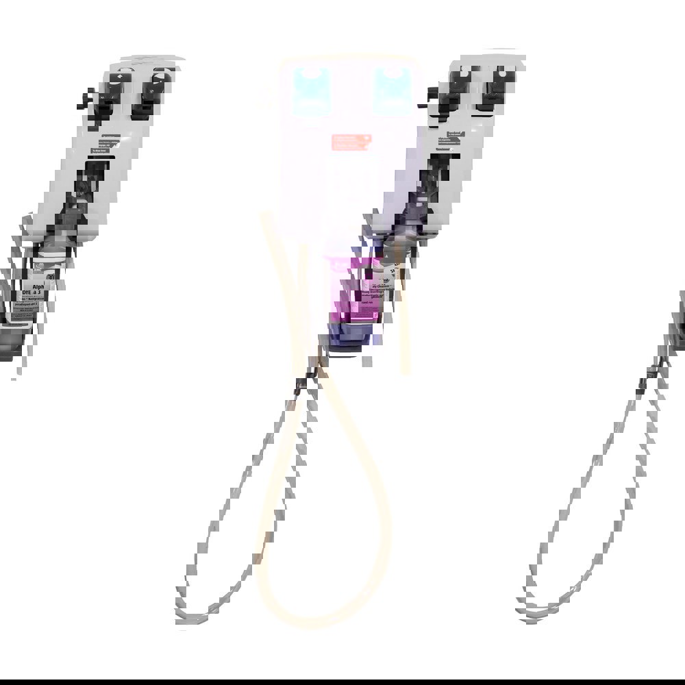 Proportioners; Proportioner Type: Wall Mount ; Adjustment Type: Regulator Knob ; Inlet Connection Type: Hose ; Outlet Connection Type: Tube ; Body Material: Plastic ; Mix Ratio: High/Low Flow