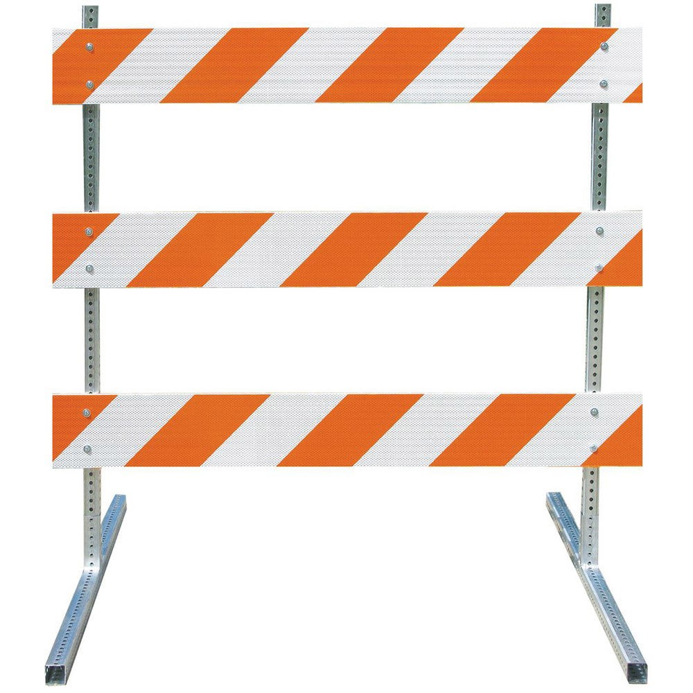 Traffic Barricades; Barricade Height (Inch): 63 ; Barricade Width (Inch): 96 ; Reflective: Yes ; Compliance: NCHRP-350; MUTCD