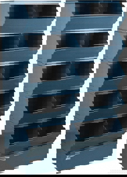 5 Bin, Shelving Unit with Openings & Base