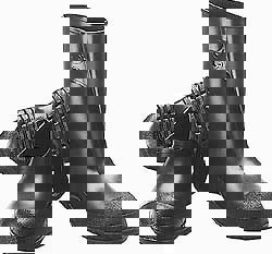 Chemical-Resistant Overshoe: Polyvinyl Chloride, Large