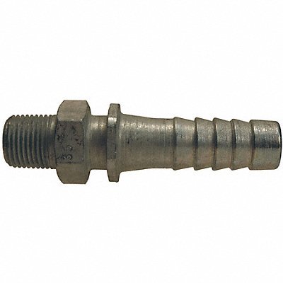 Barbed Hose Fittings; Fitting Type: Male; Hose Barb ; Material: Plated Steel ; Thread Standard: NPT ; Thread Size: 1/2 ; End Connection: Hose Barb x Male NPT ; Hose Inside Diameter (Inch): 1/2