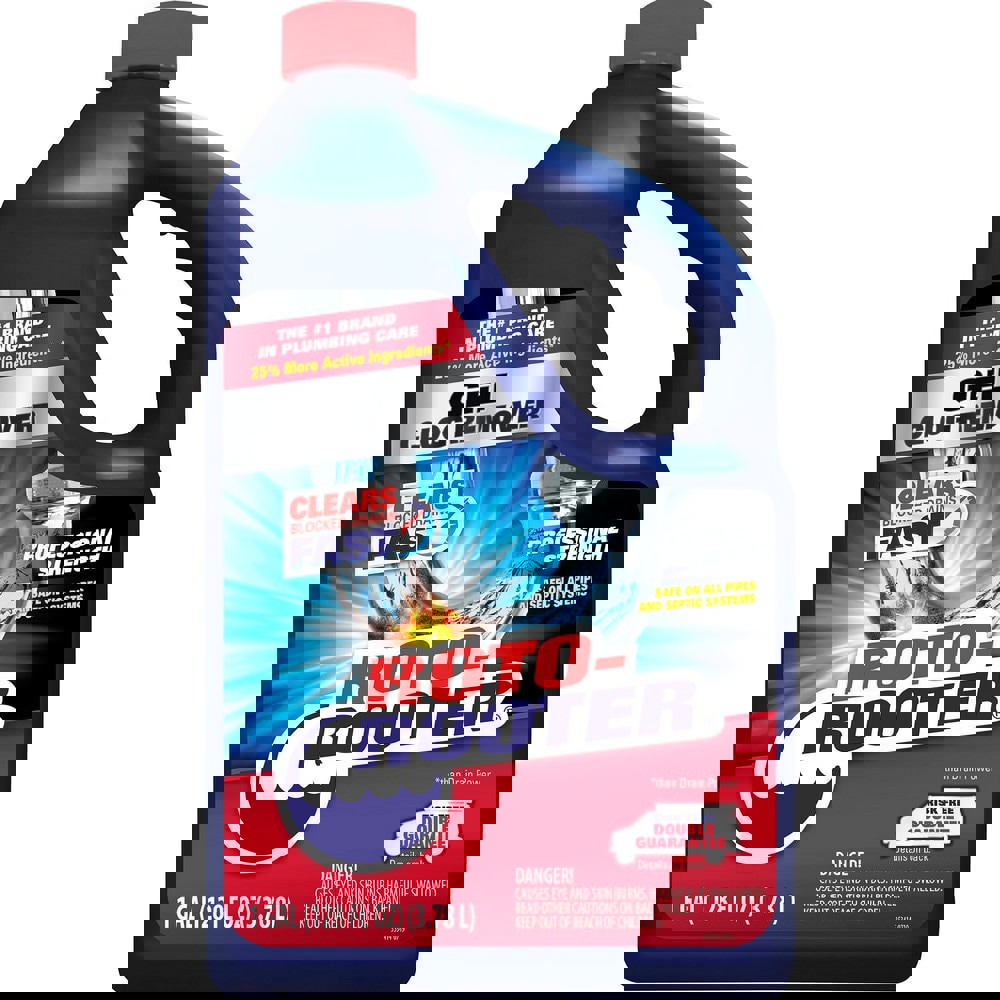 Roto-Rooter Gel Clog Remover is a fast and powerful drain and septic care product. Starts working immediately and comes with a superior strength gel power that removes standing water and all types of stubborn clogs, hair, soap scum and grease. Safe for us