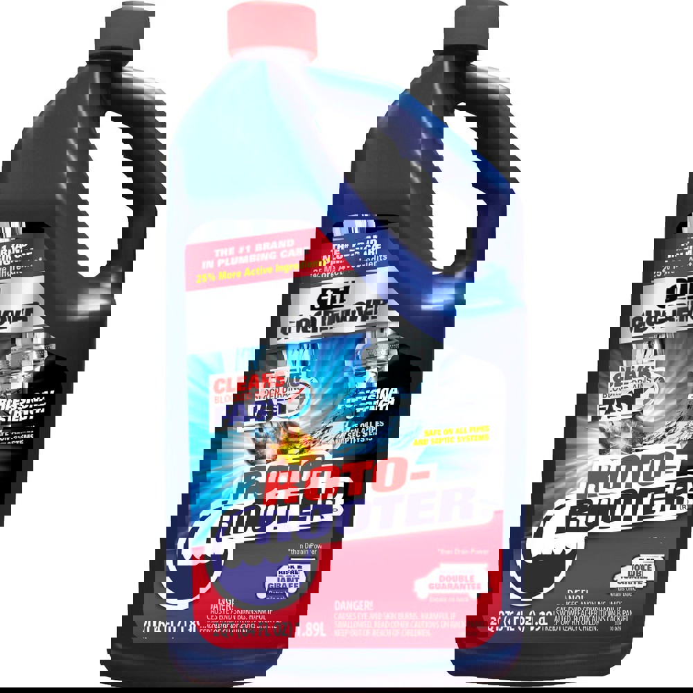 Roto-Rooter Gel Clog Remover is a fast and powerful drain and septic care product. Starts working immediately and comes with a superior strength gel power that removes standing water and all types of stubborn clogs, hair, soap scum and grease. Safe for us