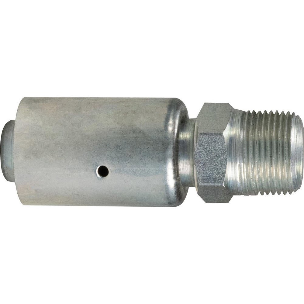 Barbed Hose Fittings; Fitting Type: Hose Barb; Nipple ; Material: Plated Steel ; Thread Standard: NPT ; Thread Size: 3/4 ; End Connection: Hose Barb x Male NPT ; Hose Inside Diameter (Inch): 3/4