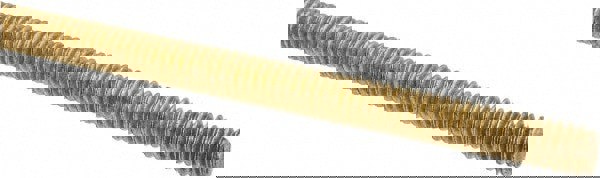 Threaded Rod: 1/4-20, 3' Long, Brass