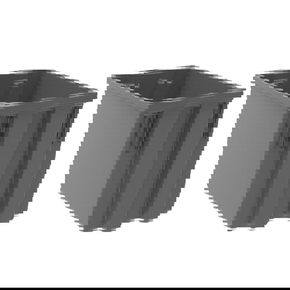 Bins; Bin Style: Nest & Stack Storage Tote ; Shape: Rectangle ; Material Family: Polyethylene ; Overall Width (Inch): 15-1/2 ; Overall Length (Inch): 19-1/2 ; Overall Height (Inch): 10