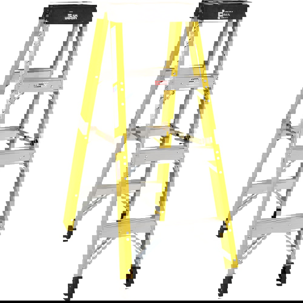3-Step Fiberglass Step Ladder: Type IAA, 4' High