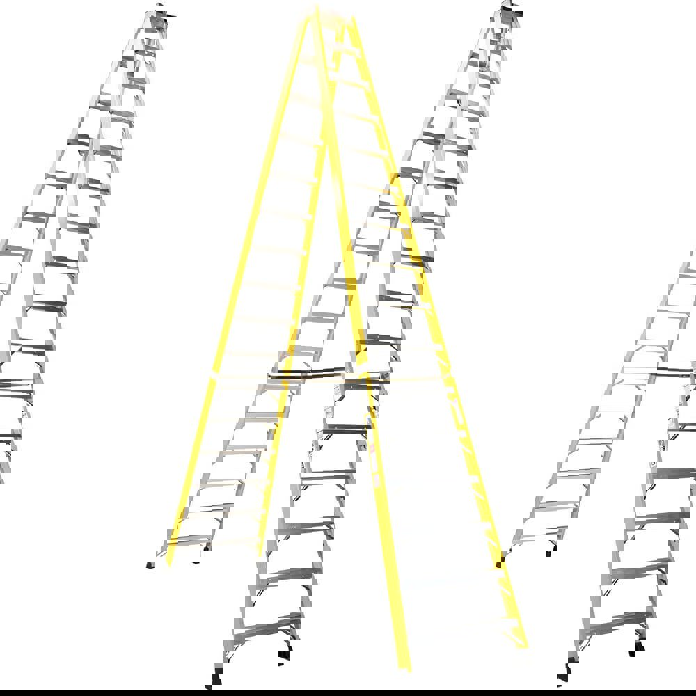 7-Step Fiberglass Step Ladder: Type IA, 16' High