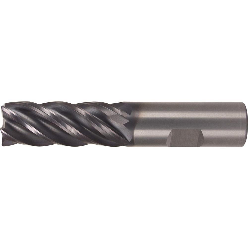 Corner Radius End Mill: 8 mm Dia, 19 mm LOC, 5 Flutes, Solid Carbide