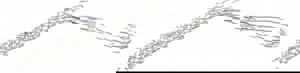 0.62 to 0.74 Inch Cable Diameter, Tinned Bronze, Double Loop Support Grip