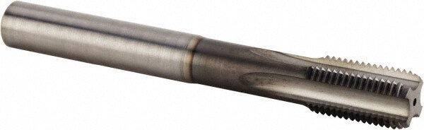 M10x1.00 Modified Bottoming RH 6HX TiN Solid Carbide 3-Flute Straight Flute Machine Tap