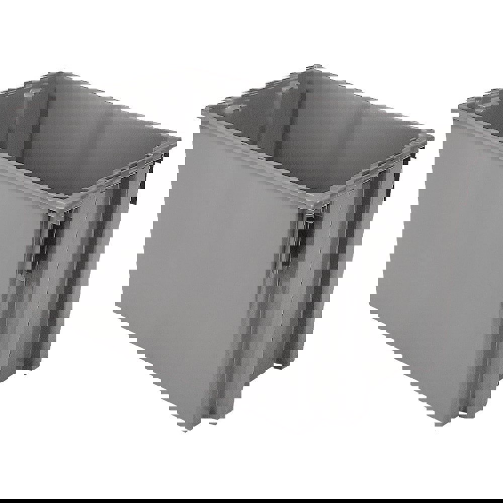 Bins; Bin Style: Nest & Stack Storage Tote ; Shape: Rectangle ; Material Family: Polyethylene ; Overall Width (Inch): 19-1/2 ; Overall Length (Inch): 29-1/2 ; Overall Height (Inch): 15