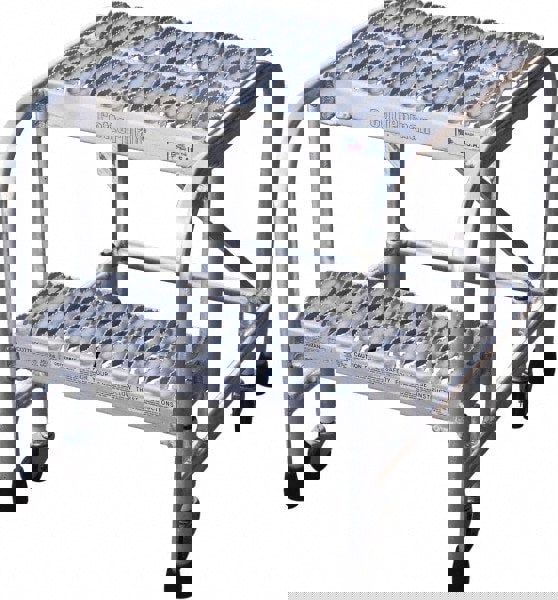 Aluminum Rolling Ladder: 2 Step