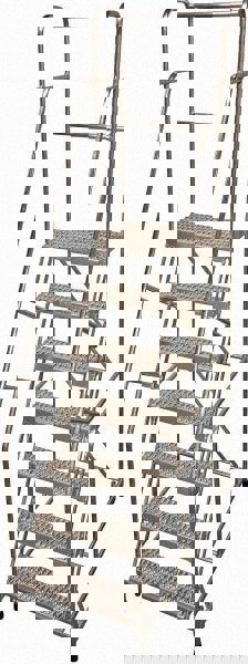 Aluminum Rolling Ladder: 7 Step