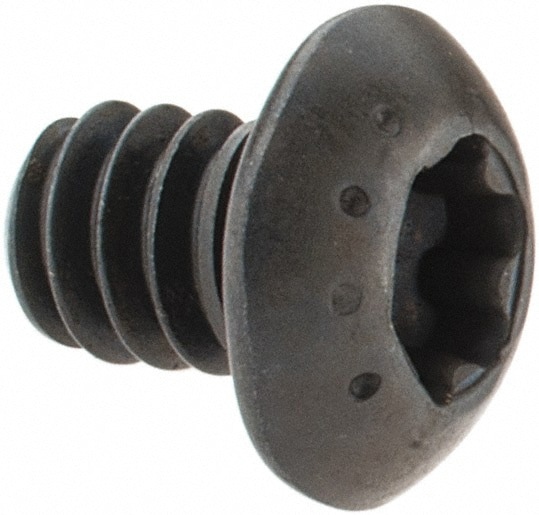 Button Socket Cap Screw: #10-24 x 1/4, Alloy Steel, Black Oxide Coated