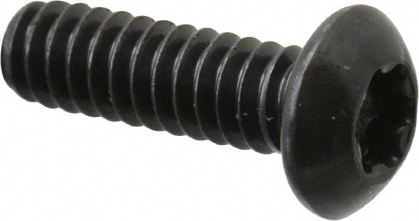 Button Socket Cap Screw: #10-24 x 5/8, Alloy Steel, Black Oxide Coated