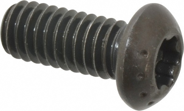Button Socket Cap Screw: 5/16-18 x 3/4, Alloy Steel, Black Oxide Coated