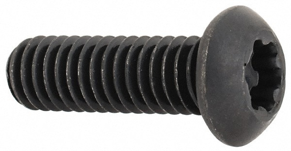 Button Socket Cap Screw: 5/16-18 x 1, Alloy Steel, Black Oxide Coated